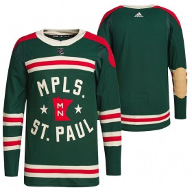 Minnesota Wild Blank 2022 Winter Classic Authentic Shirt - Mannen